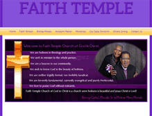 Tablet Screenshot of faithtempleevanston.org
